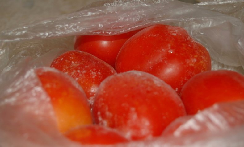 Разморозка помидоров