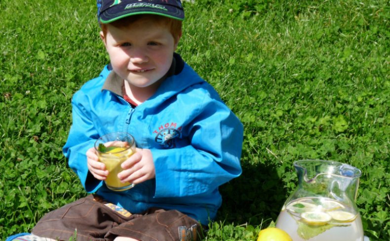 Лимонад с мелиссой для ребенка