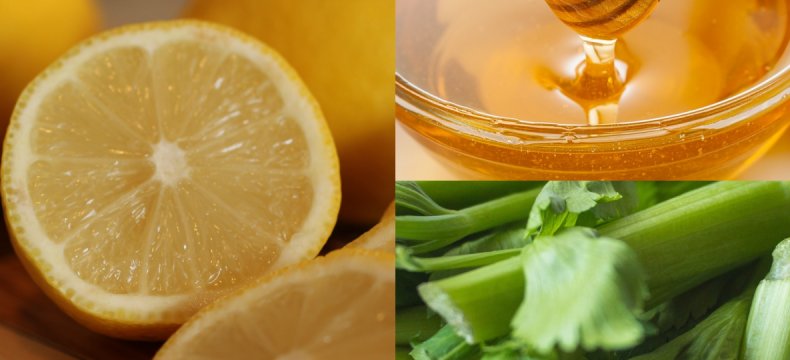 Лимон, мёд и сельдерей