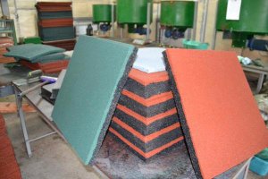 Изготовление резиновой плитки