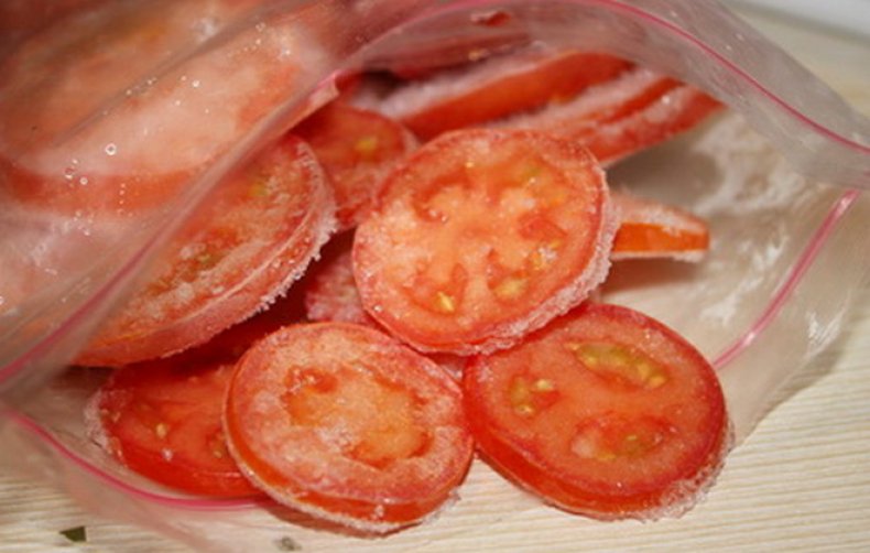 Заморозка помидоров