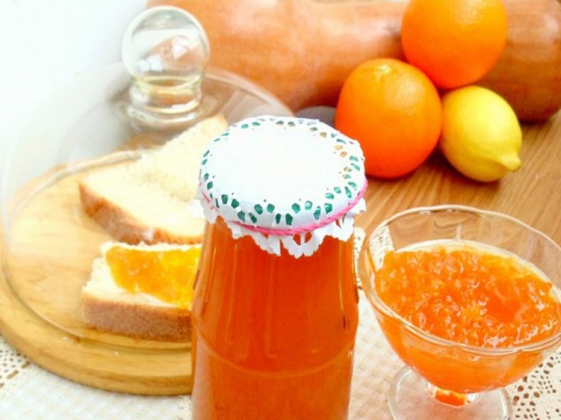 Тыквенное варенье с апельсином и лимоном
