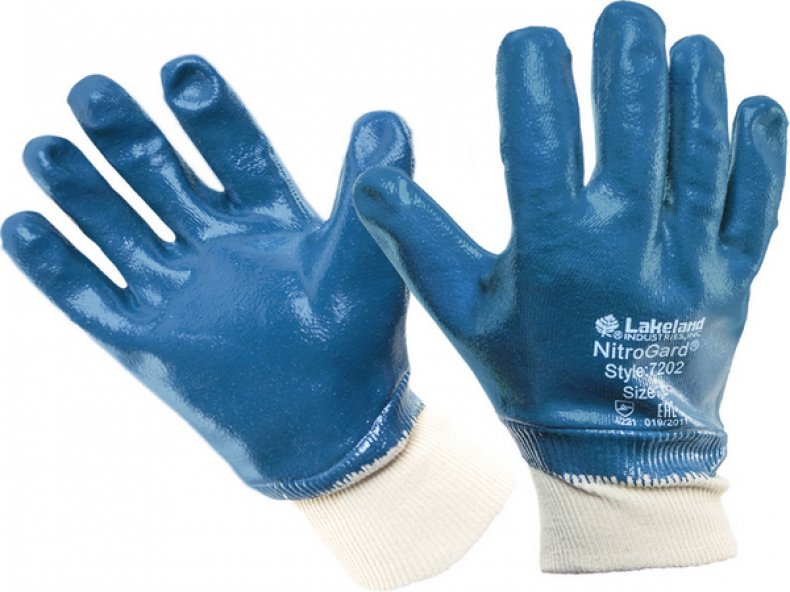 Защитные перчатки с плотной резиновой основой