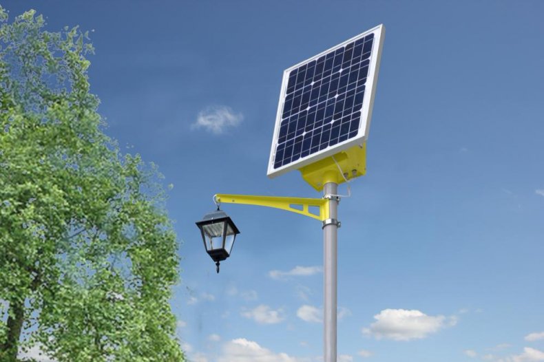 Уличные автономные электростанции на солнечных батареях